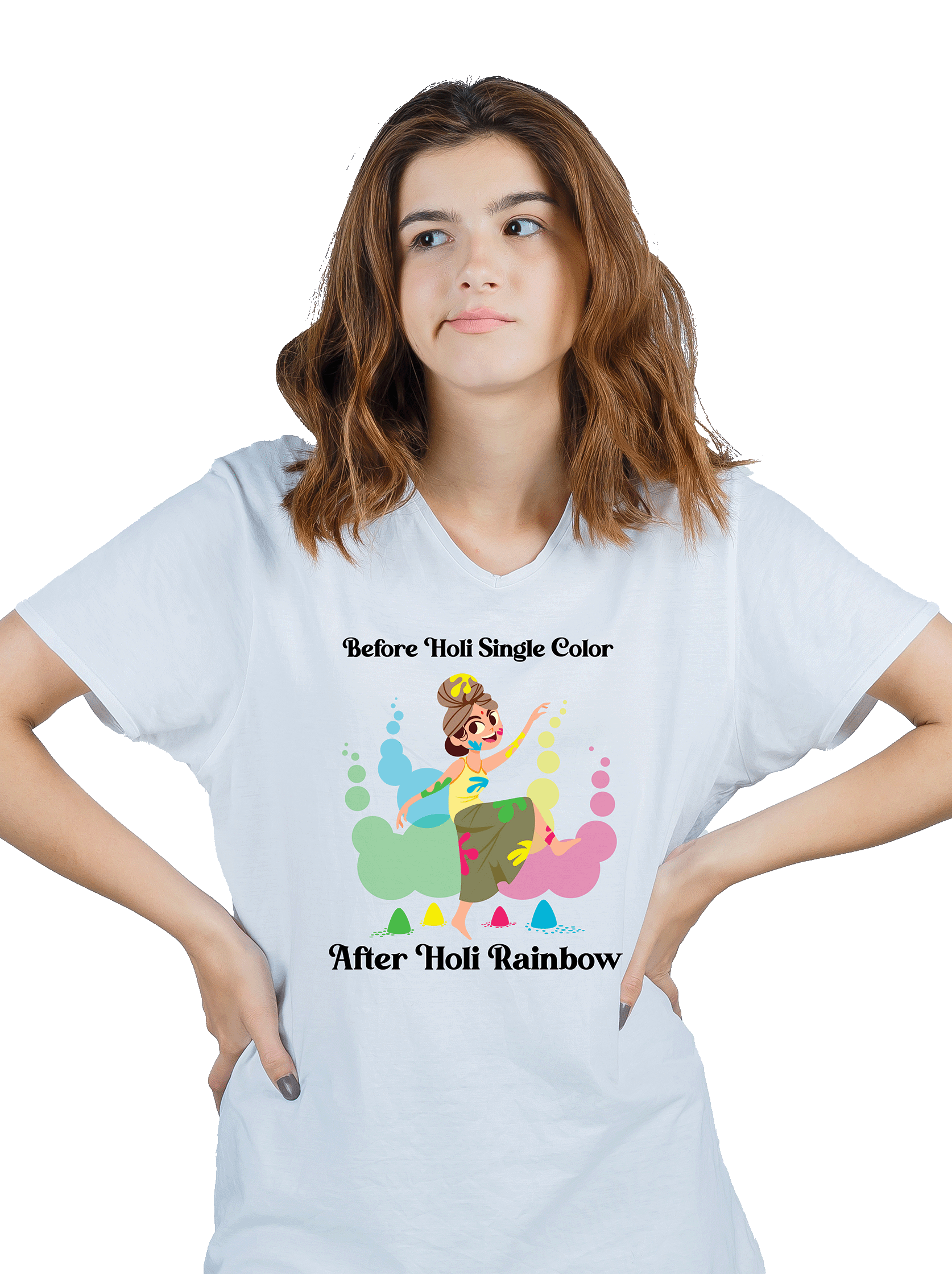 pepbliss holi celebration mode tee