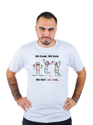 holi celebration mode tee