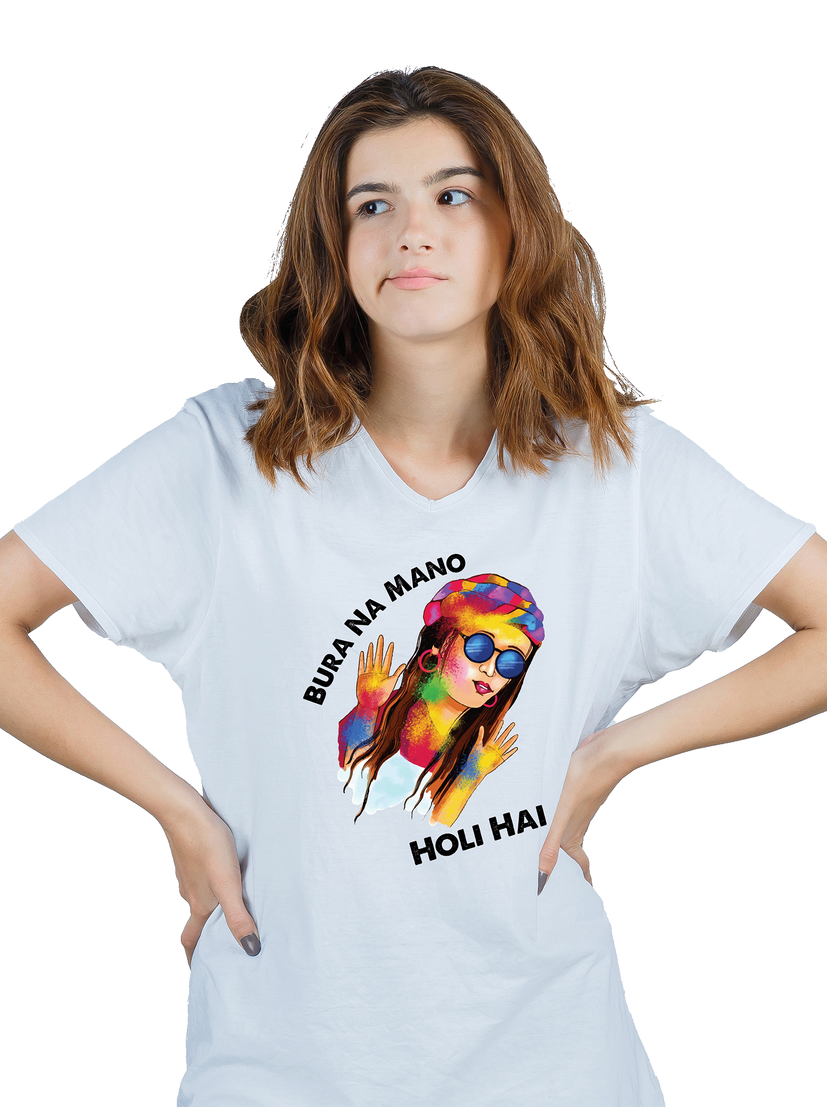 holi celebration mode tee
